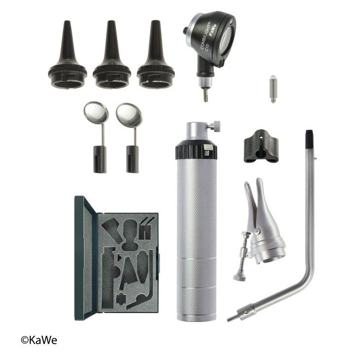Otoscopio KaWe BASIC-Set COMBILIGHT C10 e accessori