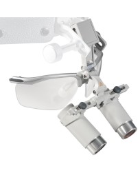 HEINE HRP Lupas binoculares con S-GUARD para cinta craneal