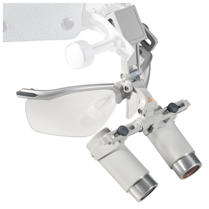 HEINE HRP Lupas binoculares con S-GUARD para cinta craneal