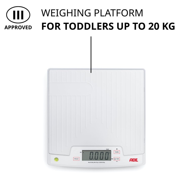 Approved baby and toddler weighing scale ADE M10100-01