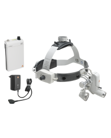 Kopfleuchte HEINE ML4 LED Kit 2c mit Binokularlupen HR 2,5x/420