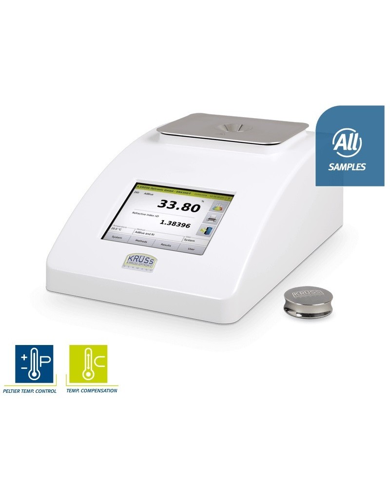 Refractómetro digital KRÜSS DR6000T con control de temperatura Peltier