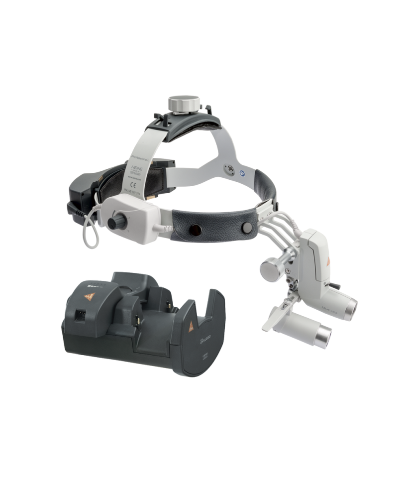 HEINE ML4 LED Headlight Kit 8c with loupes HRP 3.5x HEINE ML4 LED Headlight Kit 8c with loupes HRP 3.5x