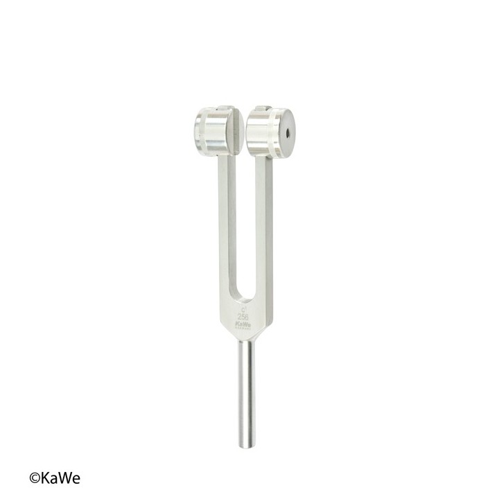 KaWe Aluminium Stimmgabel mit Schalldämpfer c1 256 Hz