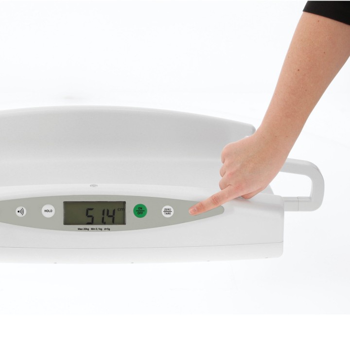 Approved baby weighing scale ADE M118000-01 with digital length measure