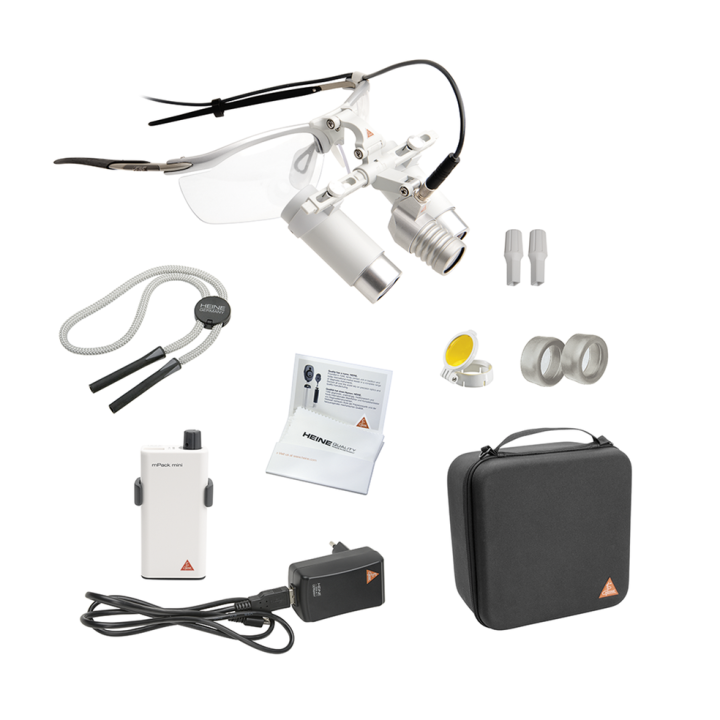 Headlight HEINE LoupeLight 2 LED with HRP binocular loupes 3.5x