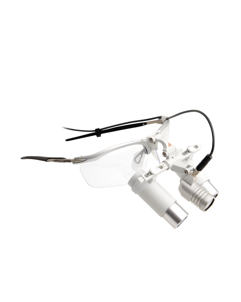 Headlight HEINE LoupeLight 2 with HRP loupes 3.5x on SFRAME