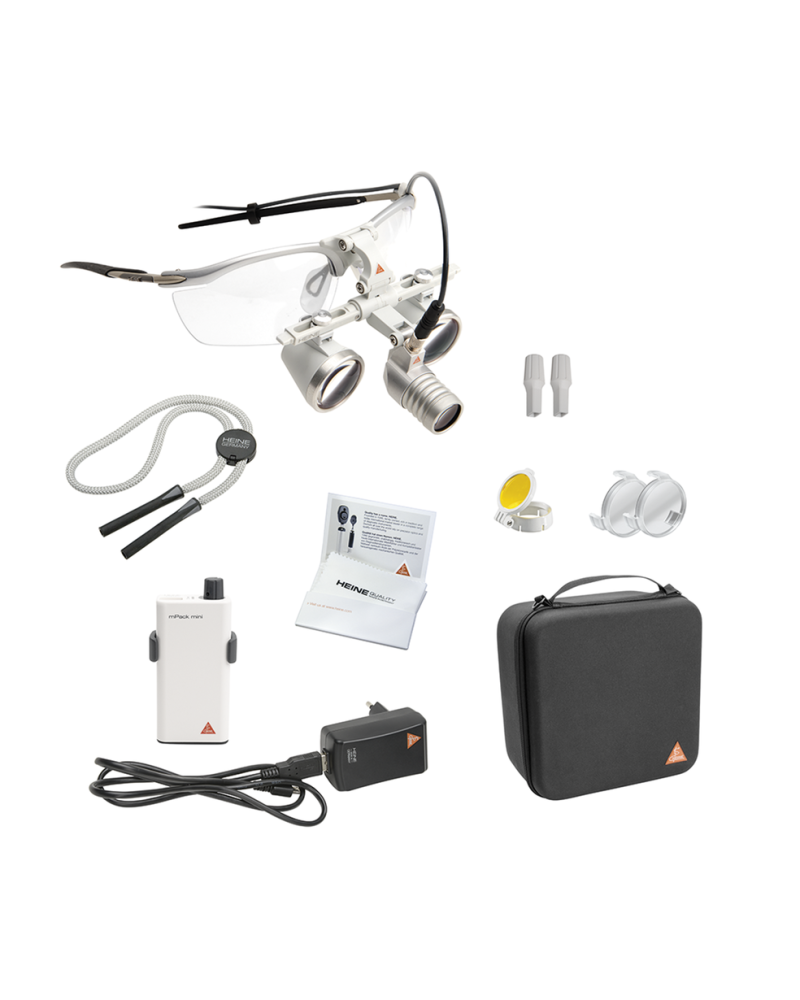 HEINE LoupeLight2 avec loupes binoculaires HR 2.5x