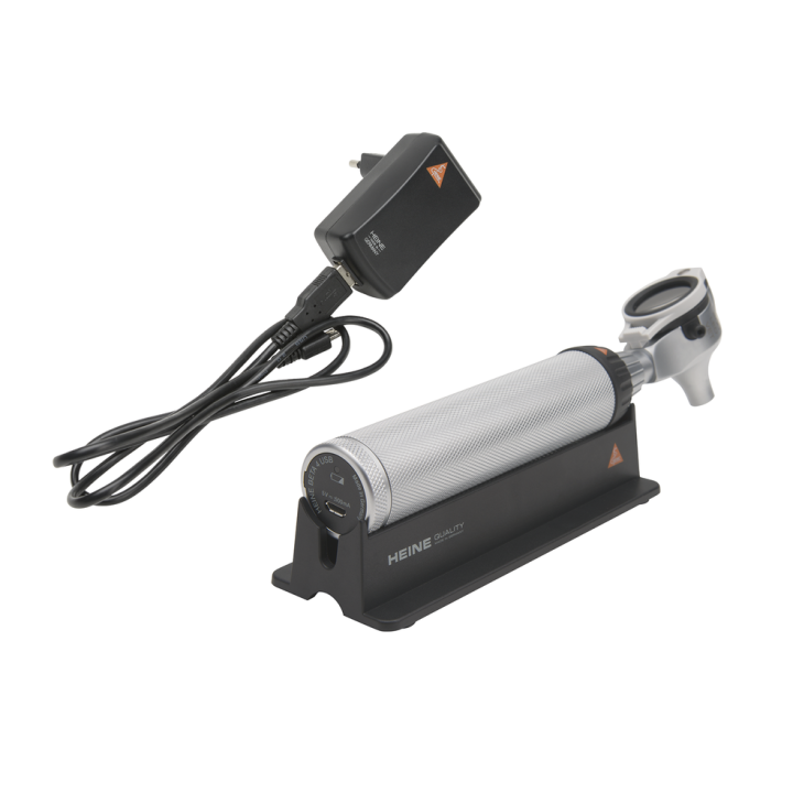 Kit Otoscopio HEINE BETA 200 VET LED con manico ricaricabile