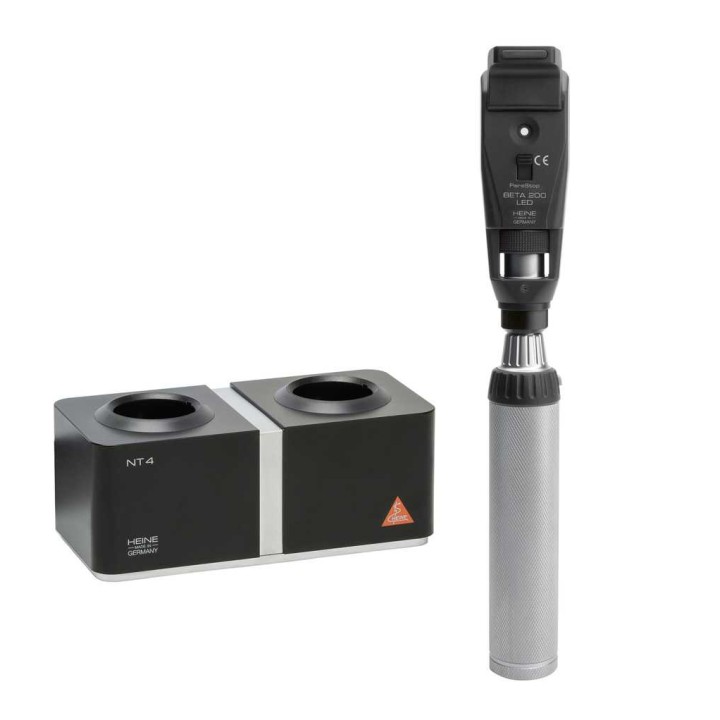 Retinoscope HEINE BETA 200 LED Set with NT4 table charger
