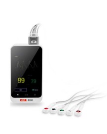 Moniteur patient mobile Biolight M850 surveillant la SpO2 et l'ECG