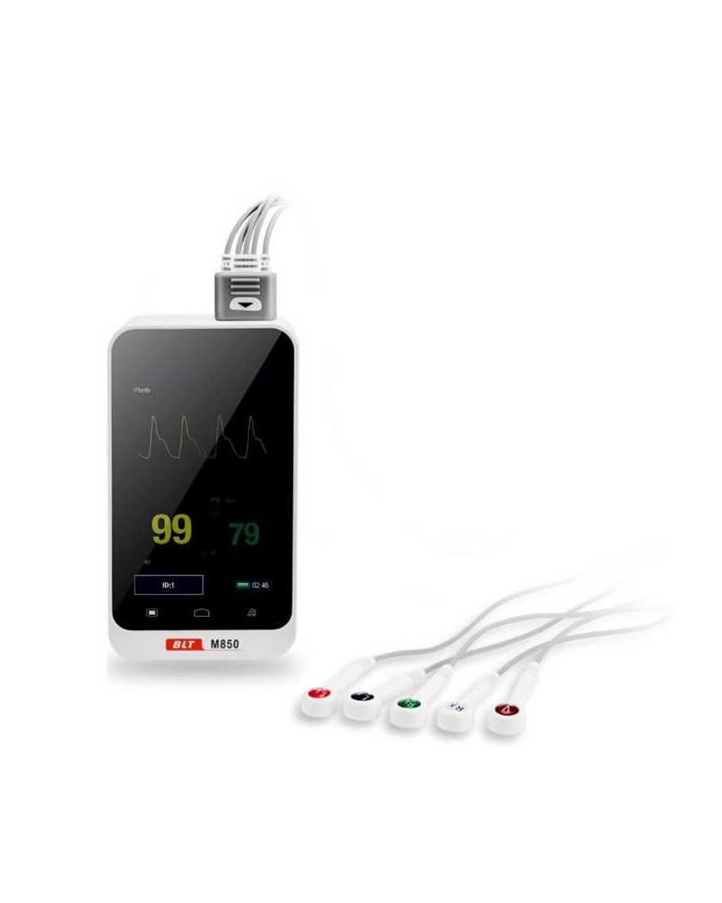Mobile patient monitor Biolight M850 monitoring SpO2 and ECG