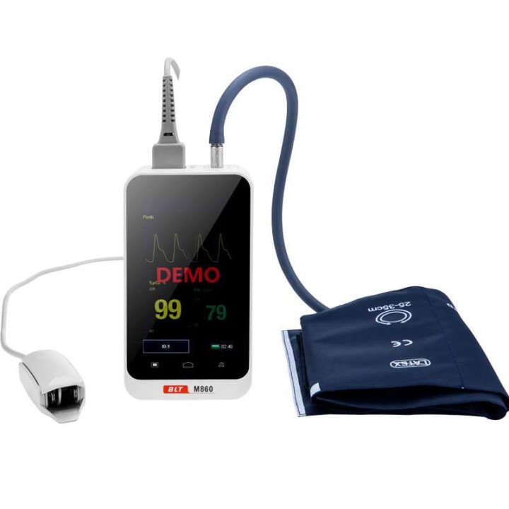 Mobile patient monitor Biolight M860 monitoring SpO2 and NIBP