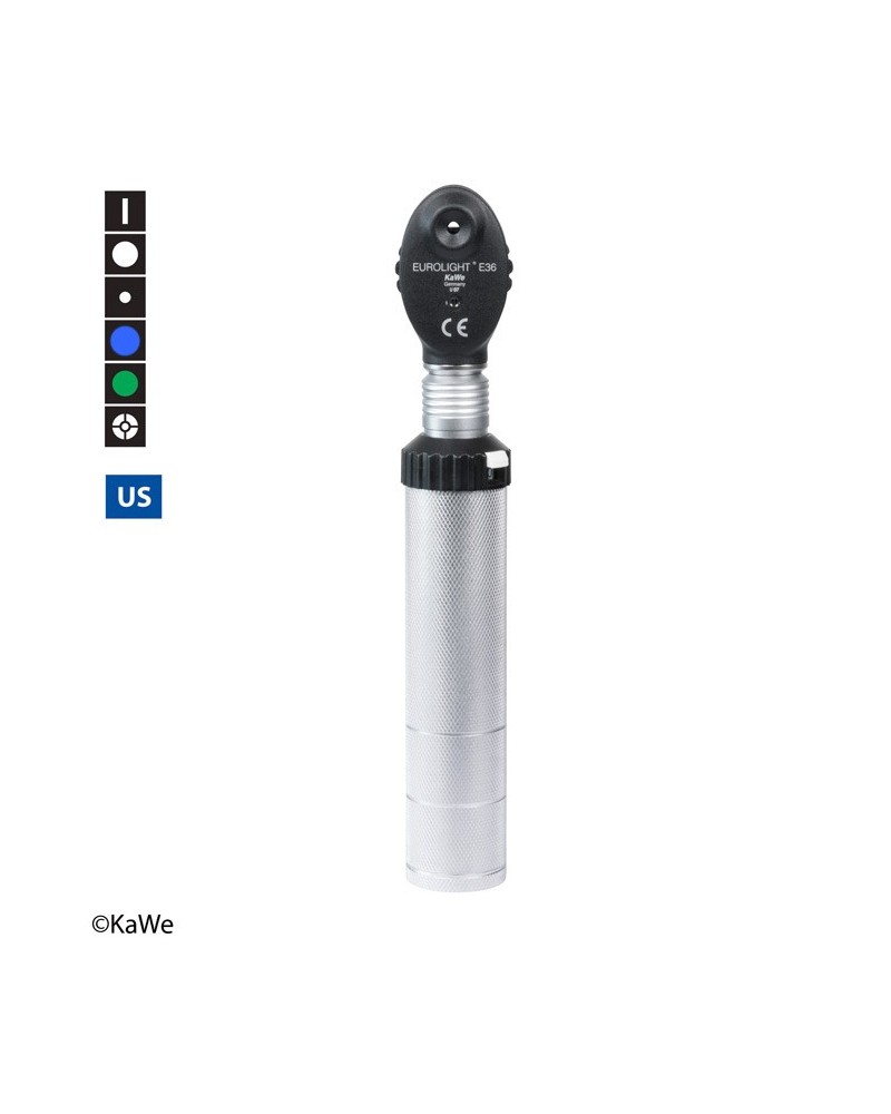 Oftalmoscopio KaWe EUROLIGHT E36 versión estadounidense 2,5 V Oftalmoscopio KaWe EUROLIGHT E36 versión estadounidense 2,5 V