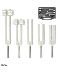 KaWe medizinische Stimmgabel Set aus Aluminium im Koffer