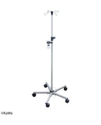 Soporte de infusión KaWe ACERO INOXIDABLE Versión pesada de 5 pies