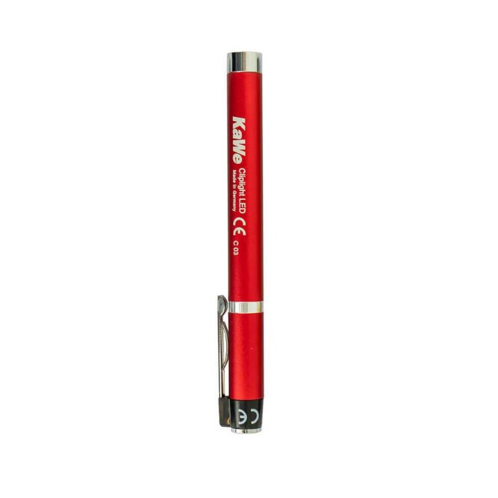 KaWe CLIPLIGHT LED pupil pen light, red