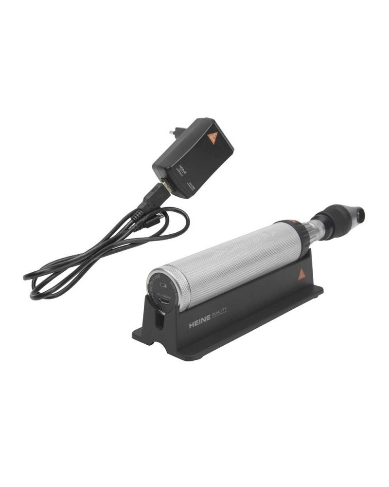 Lampe d’examen ophtalmologique HEINE avec poignée rechargeable Lampe d’examen ophtalmologique HEINE avec poignée rechargeable