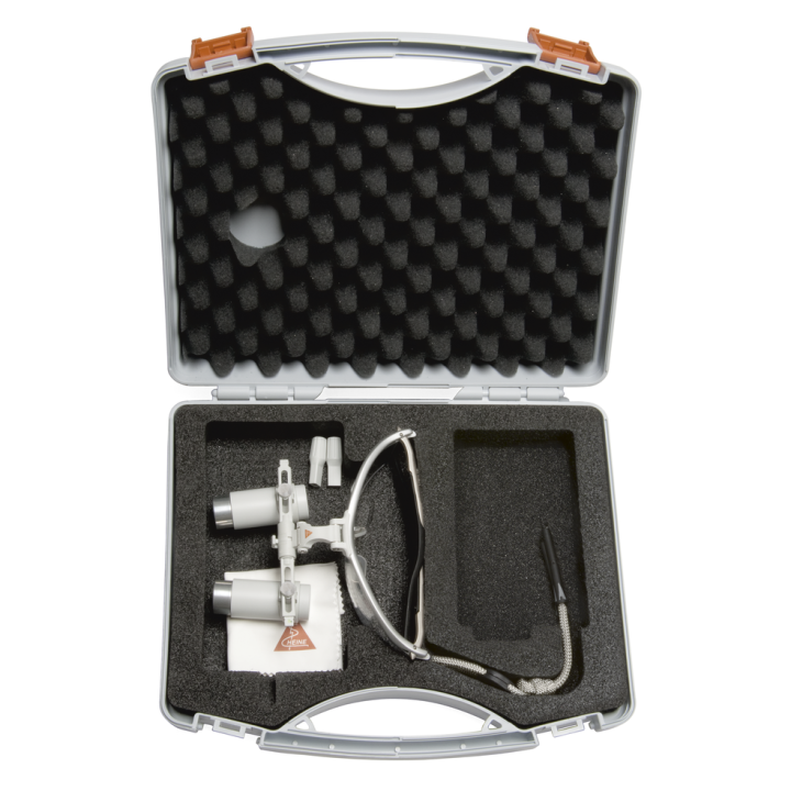 HEINE HRP 4x Binocular Loupes on S-FRAME
