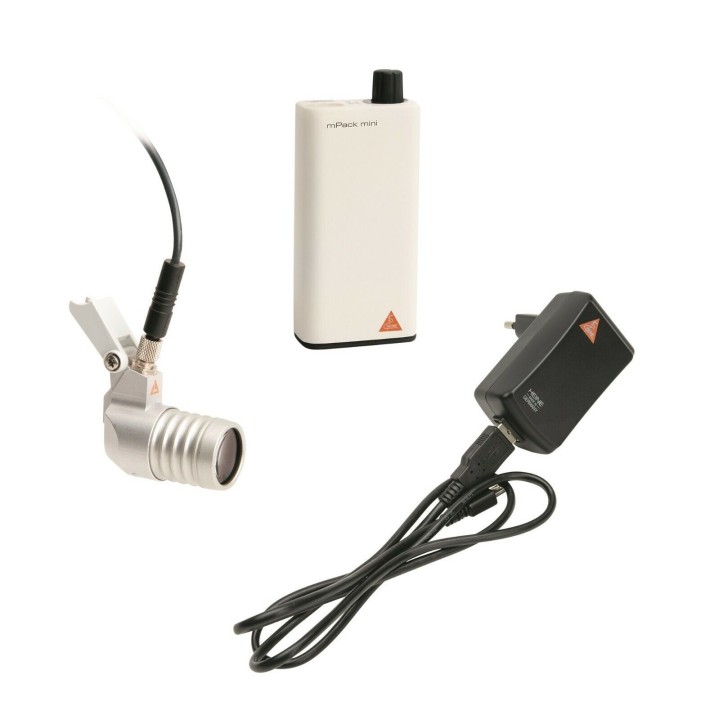 Lámpara Frontal HEINE LoupeLight2 LED con mPack mini