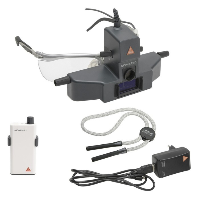 Oftalmoscopio HEINE SIGMA 250 Kit con S-FRAME e mPack mini