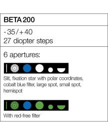 HEINE BETA 200 LED Oftalmoscópio com cabo bateria