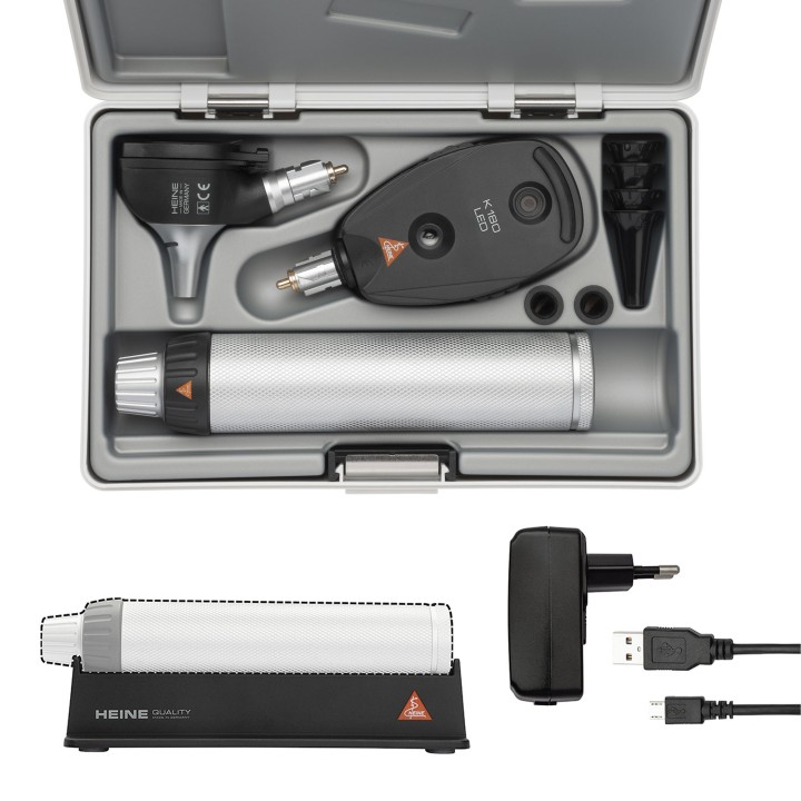 Set diagnostico HEINE K180 LED con manico ricaricabile