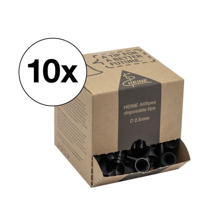 Espéculos auriculares descartáveis ​​HEINE AllSpec 2,5 mm