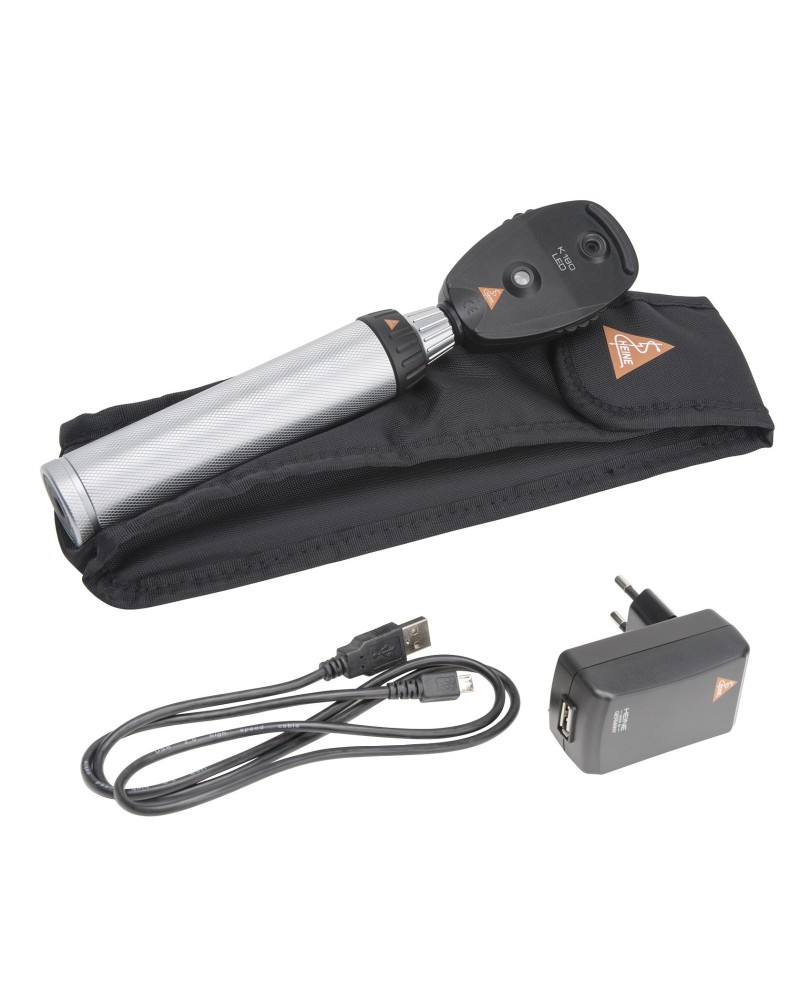 Ophtalmoscope HEINE K180 LED avec poignée rechargeable Ophtalmoscope HEINE K180 LED avec poignée rechargeable