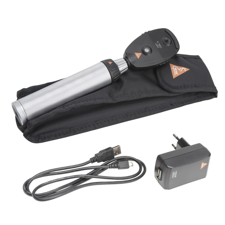 Oftalmoscopio HEINE K180 LED con manico ricaricabile