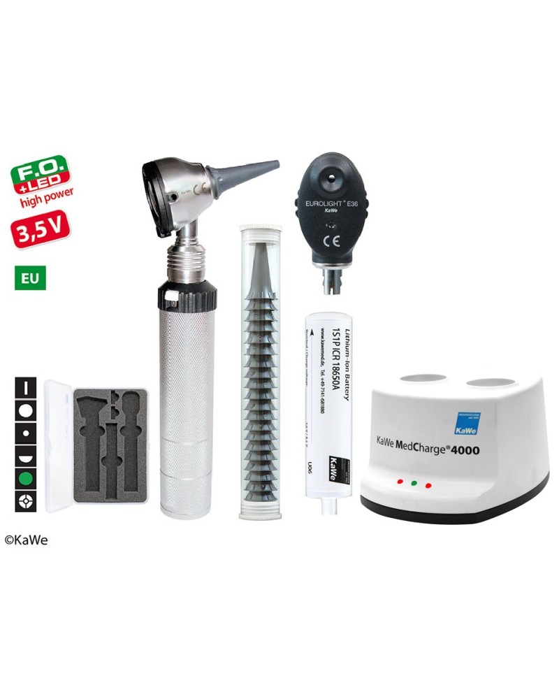 KaWe EUROLIGHT FO30 LED / E36 Diagnostik Set mit Ladestation KaWe EUROLIGHT FO30 LED / E36 Diagnostik Set mit Ladestation