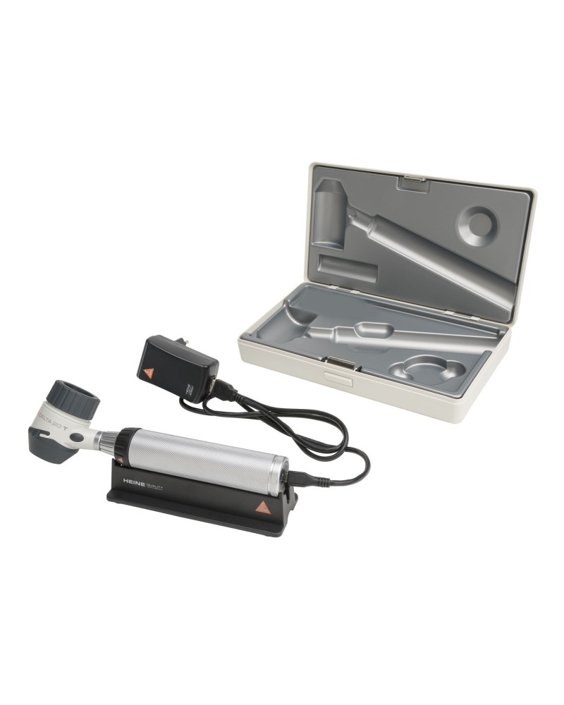 Set de dermatoscope HEINE DELTA 20T avec poignée rechargeable Set de dermatoscope HEINE DELTA 20T avec poignée rechargeable