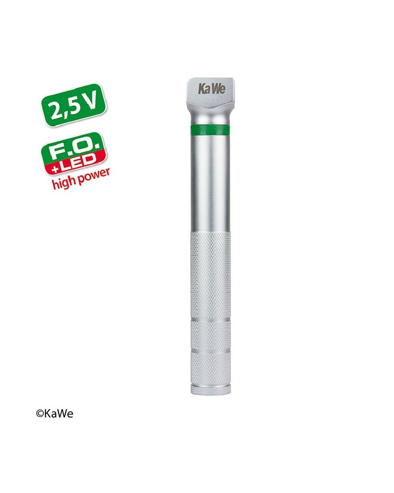 KaWe F.O. LED laringoscópio cabo de pilhas, 2,5 V, high power, slim, AA KaWe F.O. LED laringoscópio cabo de pilhas, 2,5 V, high power, slim, AA