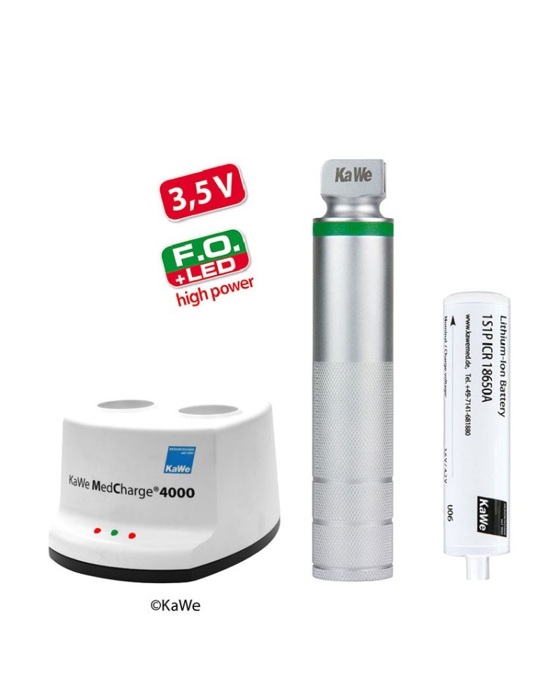 KaWe F.O. LED high power laringoscópio cabo recarregável, 3,5V KaWe F.O. LED high power laringoscópio cabo recarregável, 3,5V