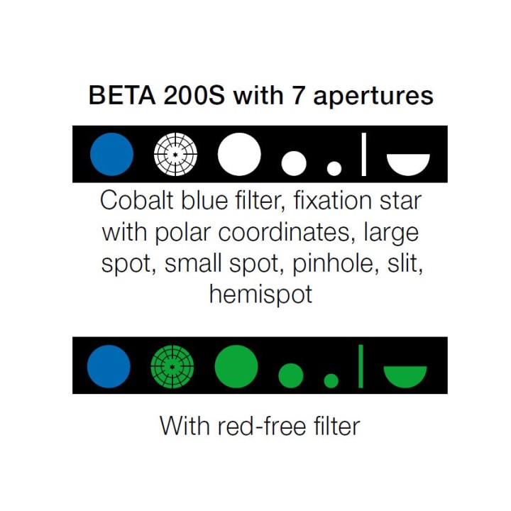 HEINE BETA 200S LED con 7 diafragmas