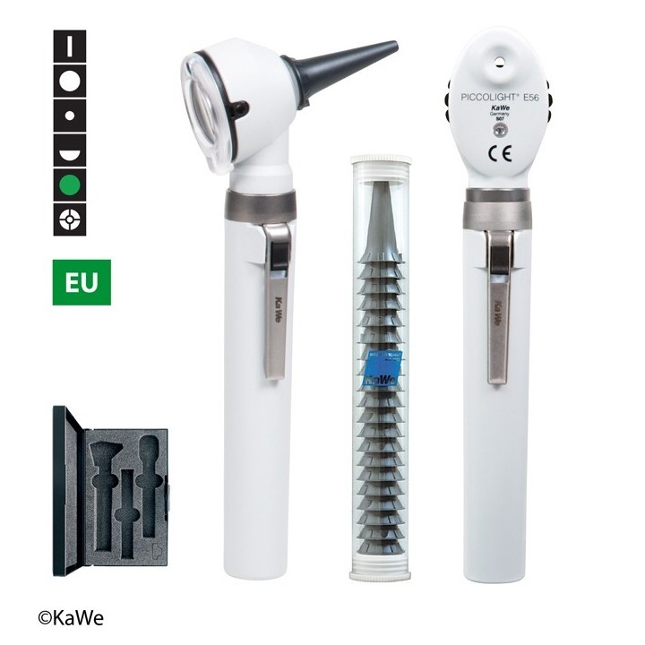 Juego de otoscopio-oftalmoscopio KaWe PICCOLIGHT LED