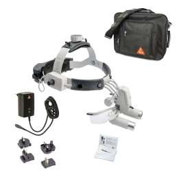 Lâmpada frontal HEINE ML4 LED Set com lupas HRP e S-GUARD