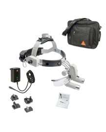 Kopfleuchte HEINE ML4 LED kabellos Set mit HRP Lupen und S-GUARD