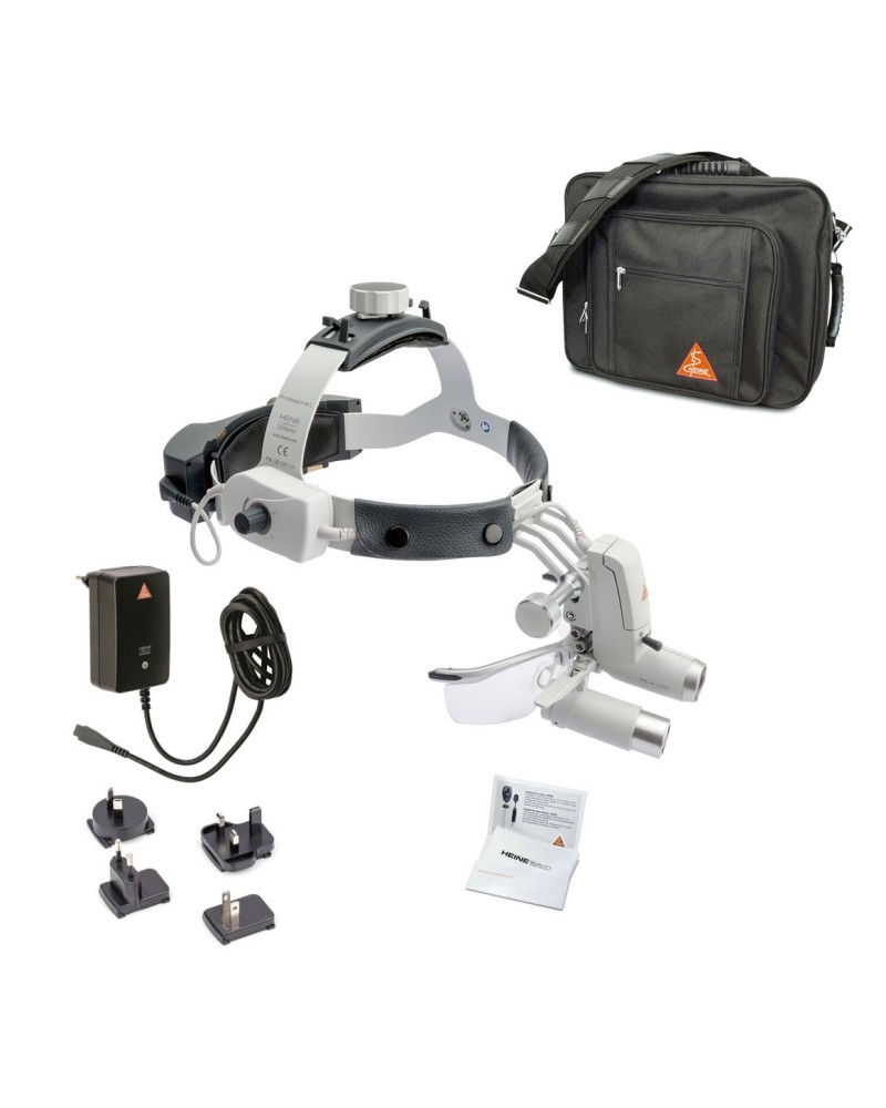 Kopfleuchte HEINE ML4 LED kabellos Set mit HRP Lupen und S-GUARD Kopfleuchte HEINE ML4 LED kabellos Set mit HRP Lupen und S-GUARD