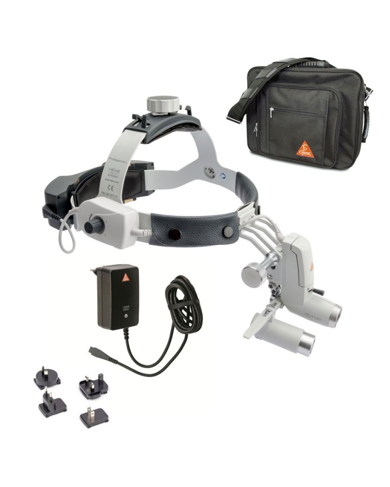 Kopfleuchte HEINE ML4 LED kabellos Set mit HRP Lupen und S-GUARD Kopfleuchte HEINE ML4 LED kabellos Set mit HRP Lupen und S-GUARD