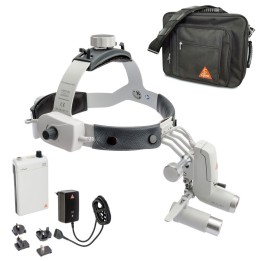 Lámpara frontal HEINE ML4 LED Set con lupas HRP y mPack