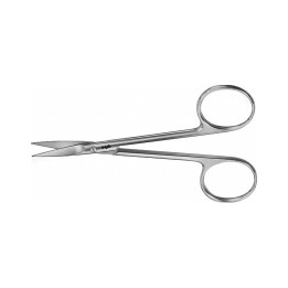 Aesculap Tijeras para iris y ligaduras, derecha, afiladas, 11 cm