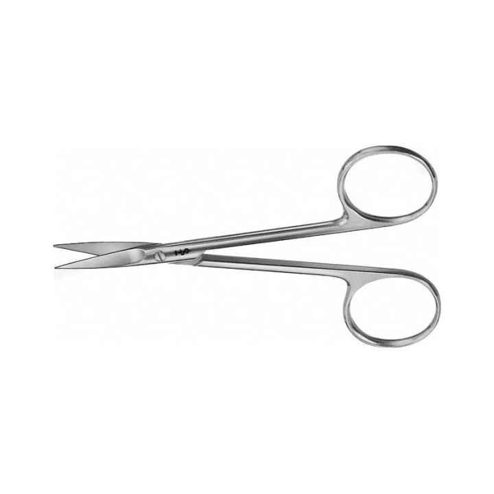 Aesculap Tijeras para iris y ligaduras, derecha, afiladas, 11 cm