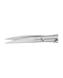 Aesculap Tijeras para iris y ligaduras, curvado, puntiagudo 11,5 cm
