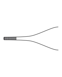 Aesculap HUDSON Anatomische Pinzette, gerade, fein, 125 mm