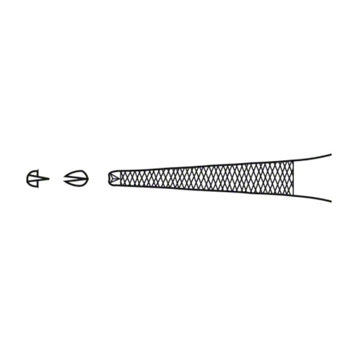 Aesculap SUSI ADSON Tweezers 120 mm, 1 x 2 teeth, disposable