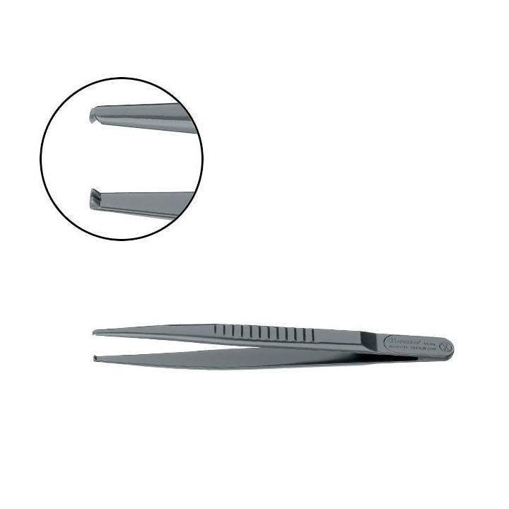 Aesculap SUSI Surgical Forceps 145 mm, 1 x 2 teeth, disposable
