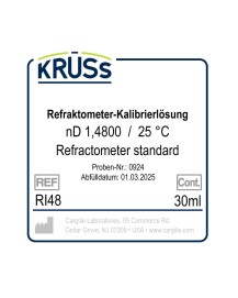 KRÜSS Refractometer calibration liquid nD 1.4800 with certificate