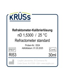 KRÜSS Refractometer calibration liquid nD 1.5300 with certificate