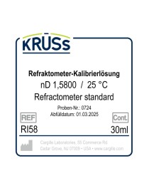 KRÜSS Refractometer calibration liquid nD 1.5800 with certificate